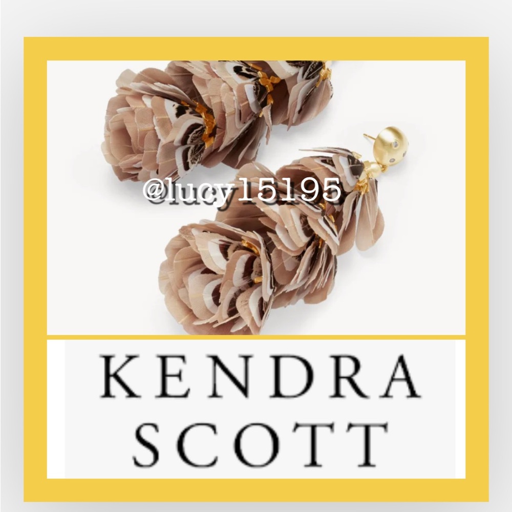 NWT Kendra Scott Neutral Lenni Sold Out Earrings